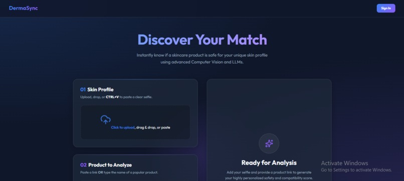 DermaSync: Your Personal AI Dermatologist – screenshot 1