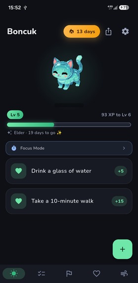Pixbu: Pixel Pet Habit Tracker – screenshot 2