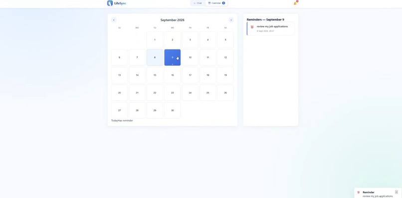LifeSync – screenshot 2