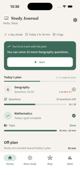Study Journal – screenshot 5