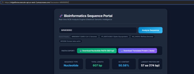bio portal – screenshot 1