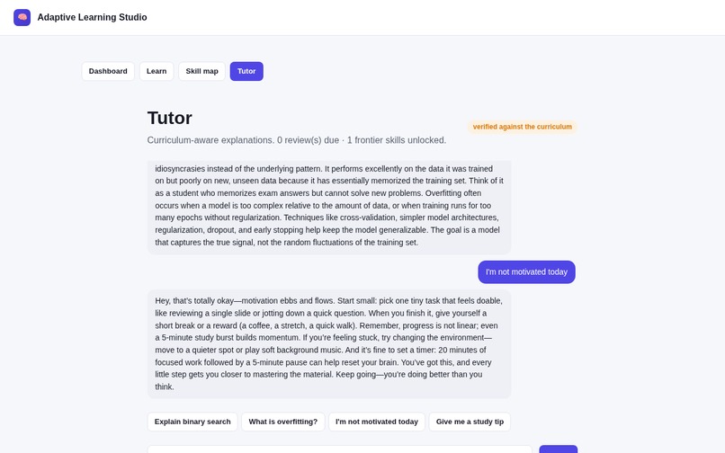 Adaptive Learning Studio – screenshot 4