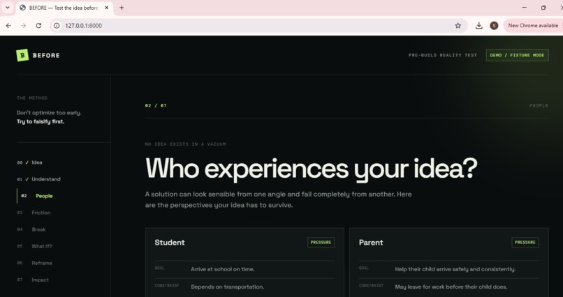 BEFORE – screenshot 5