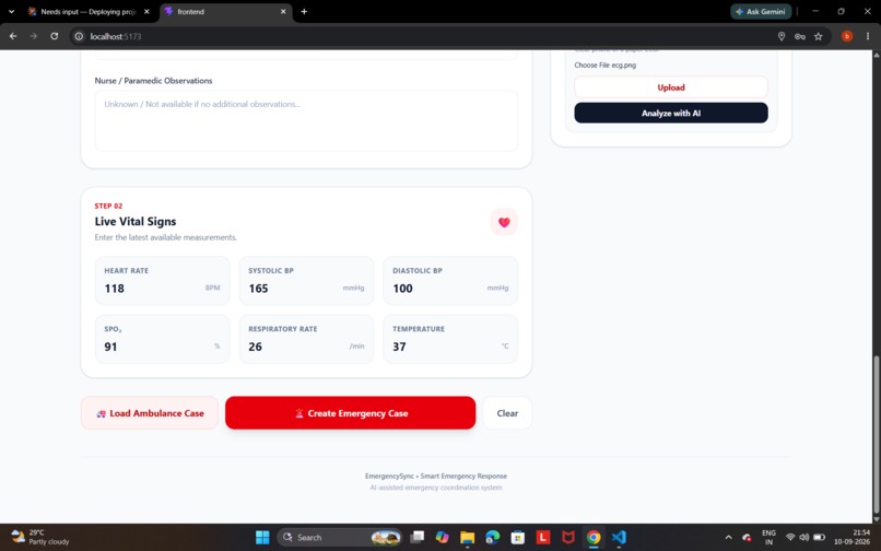 Emergencysync – screenshot 1
