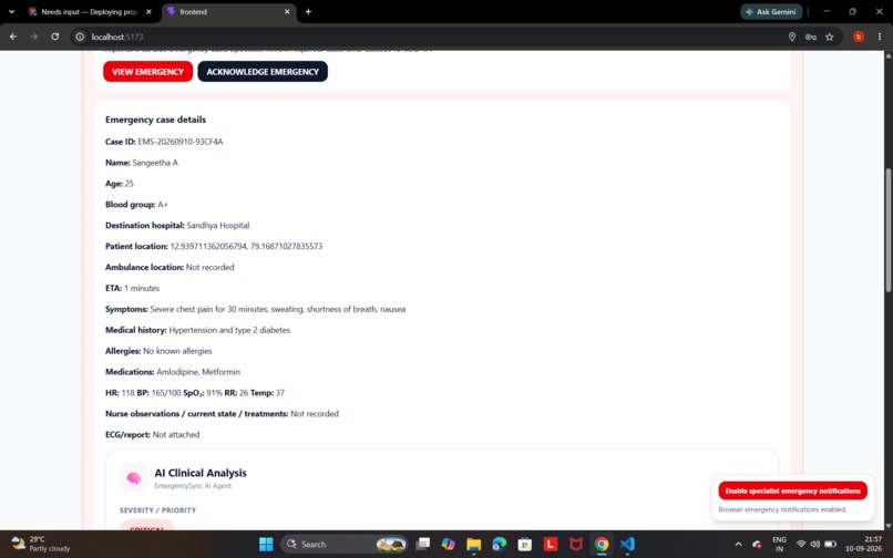 Emergencysync – screenshot 2