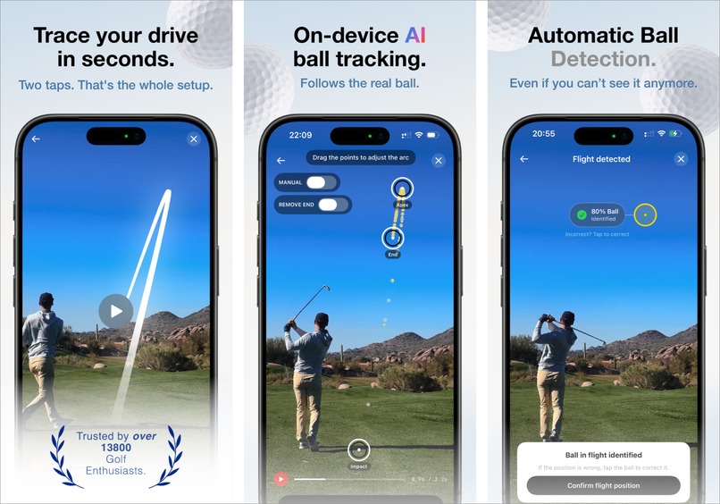 Trazo: Golf Ball Tracer – screenshot 1