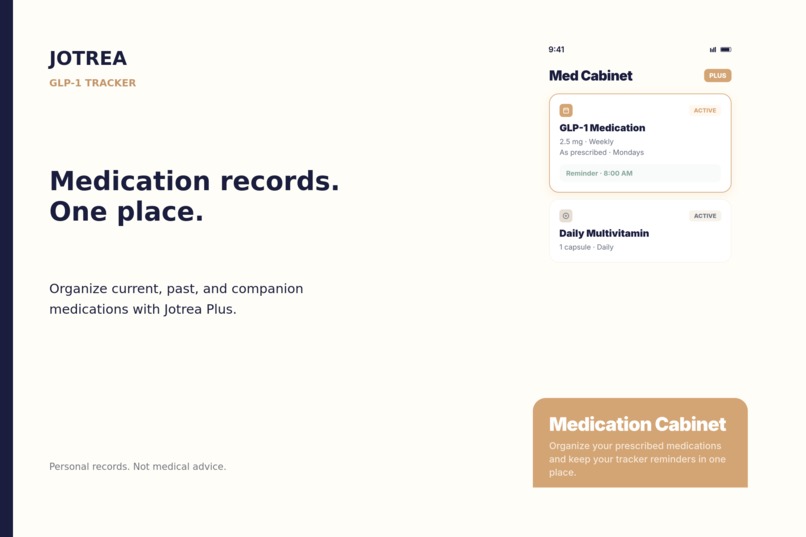 Jotrea — GLP-1 Tracker – screenshot 3