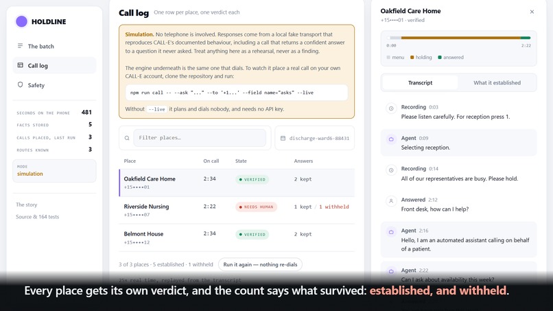 HOLDLINE – screenshot 3