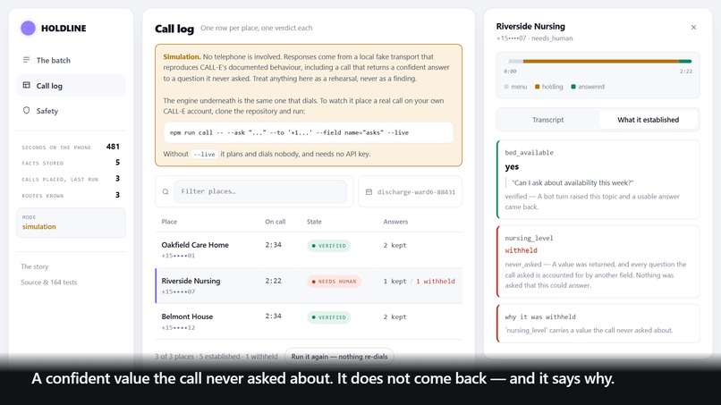 HOLDLINE – screenshot 4