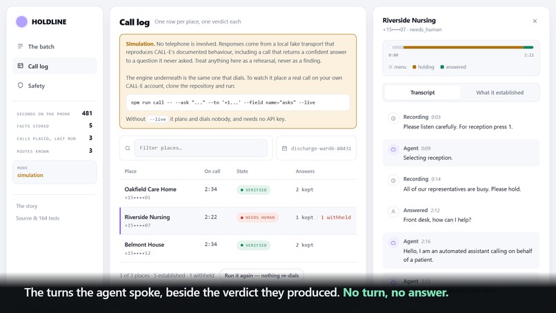 HOLDLINE – screenshot 5