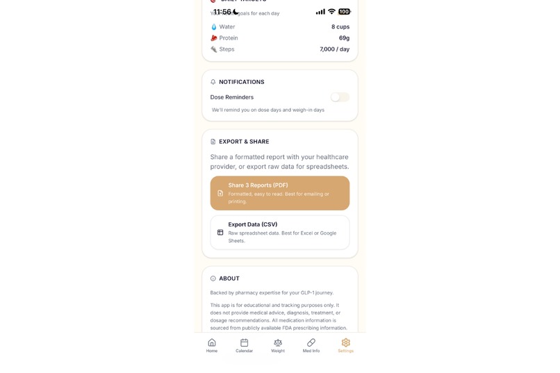 Jotrea — GLP-1 Tracker – screenshot 9