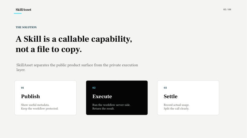 SkillAsset: Private AI Workflows as Callable Skills – screenshot 8