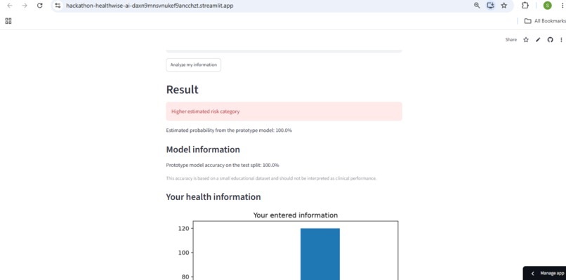HealthWise AI – screenshot 2