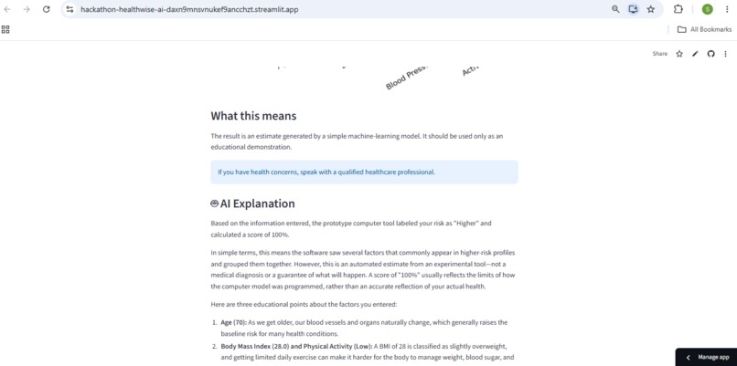 HealthWise AI – screenshot 4