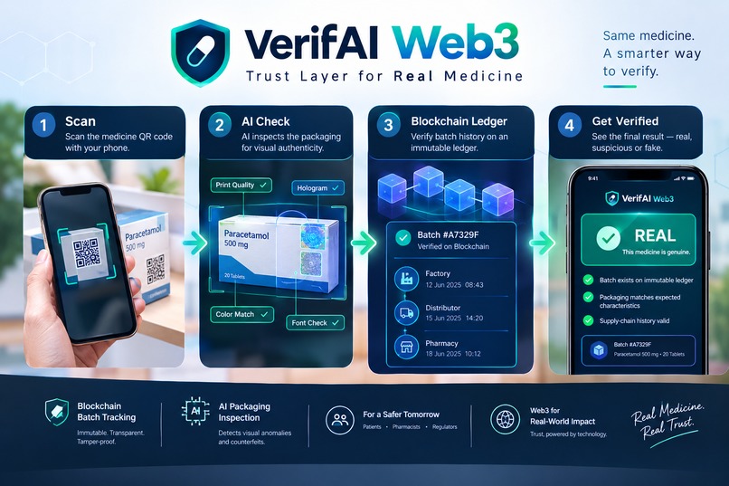 VerifAI Web3 - Trust Layer for Real Medicine – screenshot 1