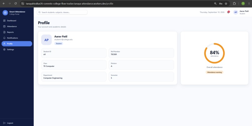 AttendIQ-Smart Attendance System – screenshot 7