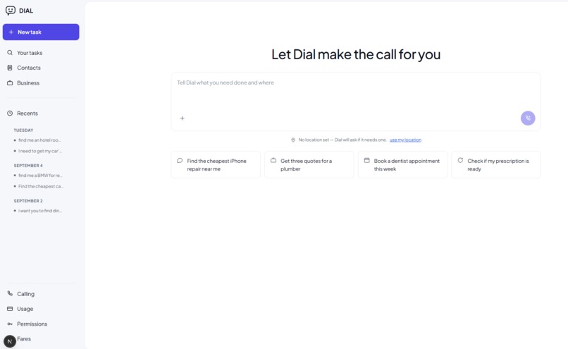 DIAL – screenshot 1
