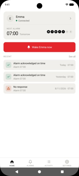 WakeKids: Remote Kids Alarm – screenshot 1