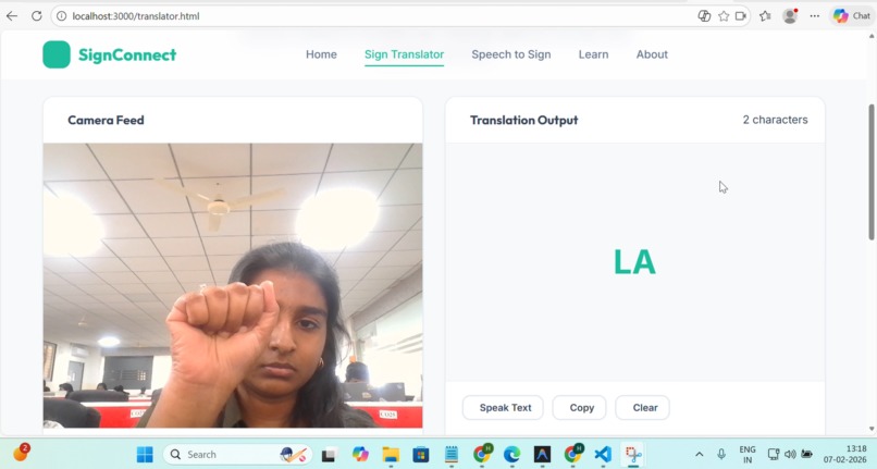 AI SIGN LANGUAGE TRANSLATER – screenshot 3