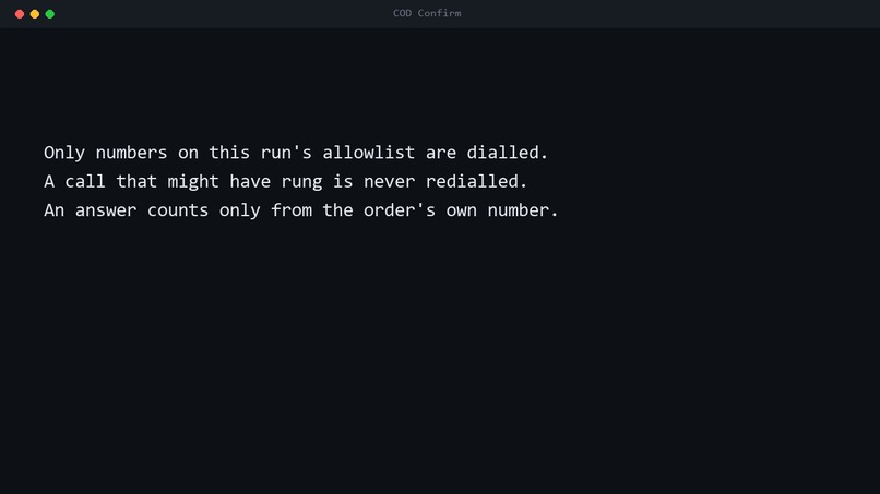 COD Confirm – screenshot 6