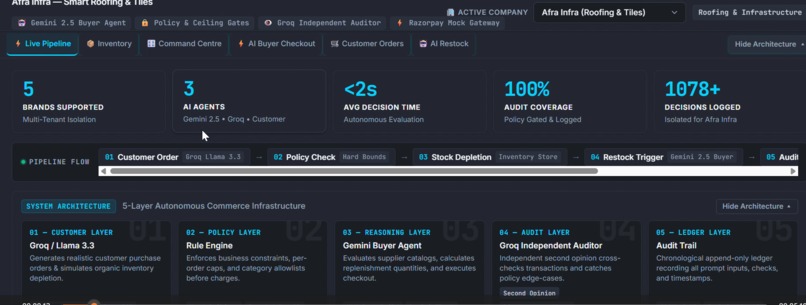 Sentinel: AI payment gateway – screenshot 2