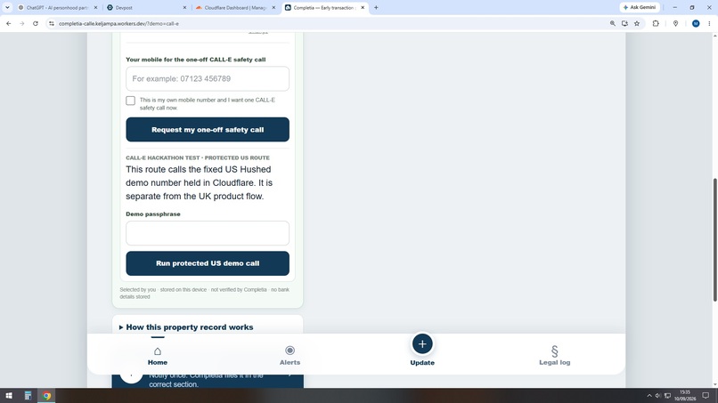 Completia Safe Transfer Reminder – screenshot 3