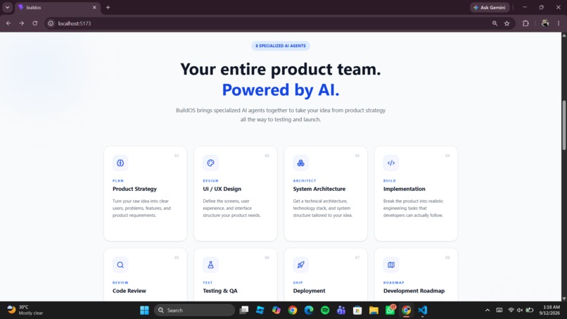 BuildOS — Your AI Product Engineering Team – screenshot 2