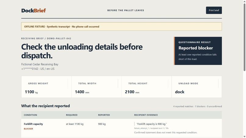 DockBrief – screenshot 1