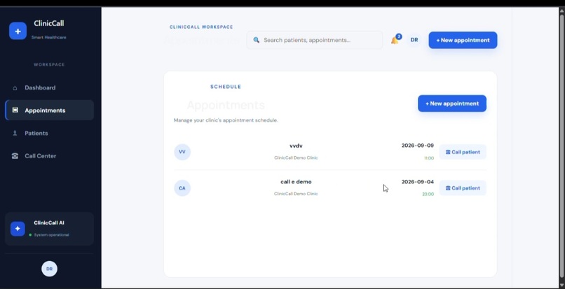 ClinicCall AI – screenshot 3