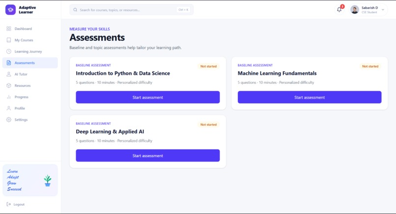 AI Adaptive Learning Journey Generator – screenshot 5