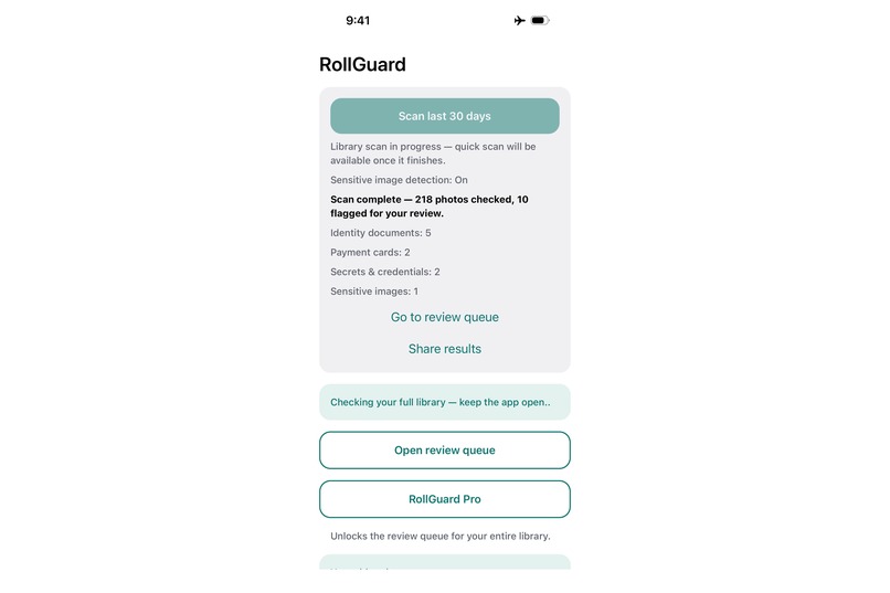 RollGuard — Find what's hiding in your camera roll – screenshot 4