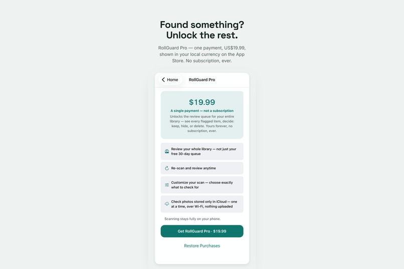 RollGuard — Find what's hiding in your camera roll – screenshot 7