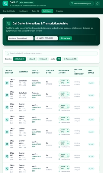 CALL-E Call Center & Task Manager – screenshot 6