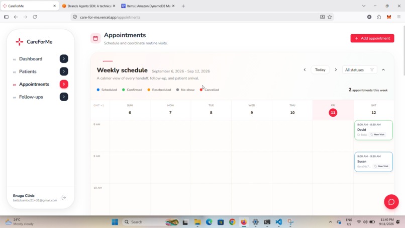 CareForMe – screenshot 2