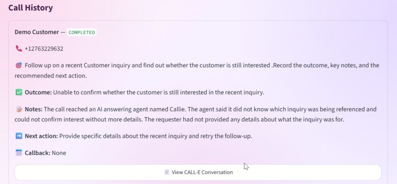 CallFollowUp – screenshot 6