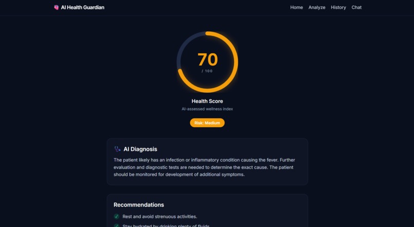 AI Health Guardian – screenshot 4