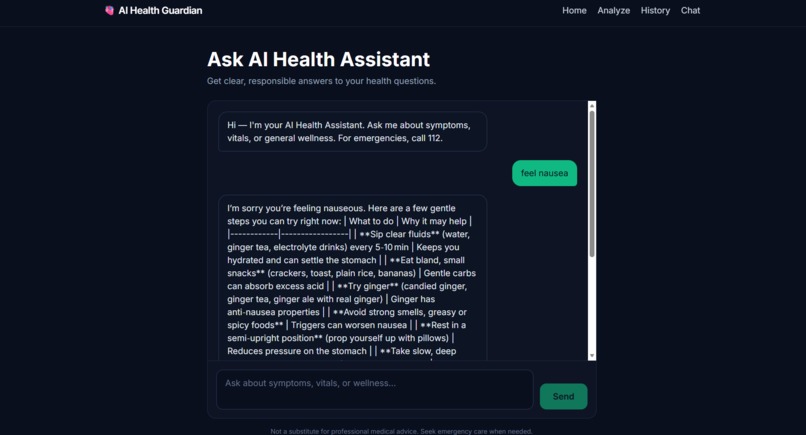 AI Health Guardian – screenshot 6