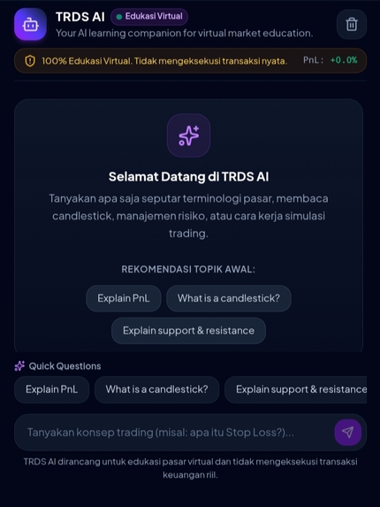 TRDS — Educational Virtual Trading Simulator – screenshot 3