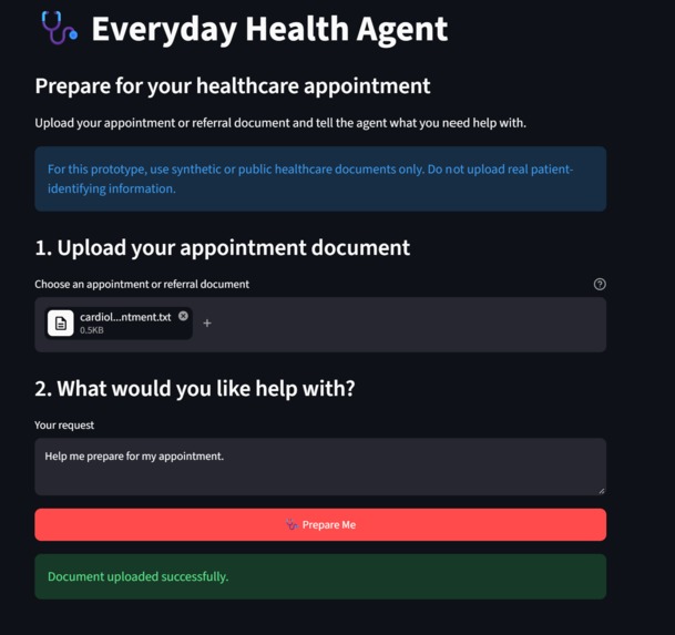 Everyday Health Agent – screenshot 1