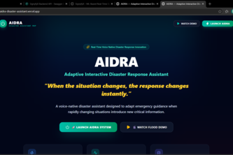 AIDRA – Adaptive Interactive Disaster Response Assistant