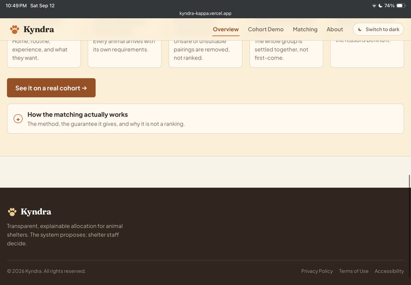 Kyndra: a true match for shelter adoptions – screenshot 3