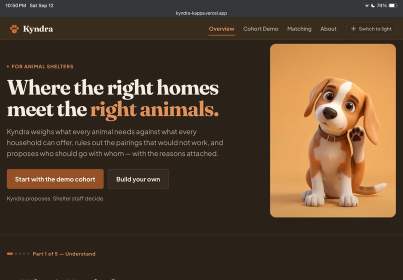 Kyndra: a true match for shelter adoptions – screenshot 12