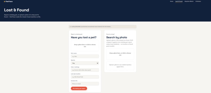 pawtrace – screenshot 2
