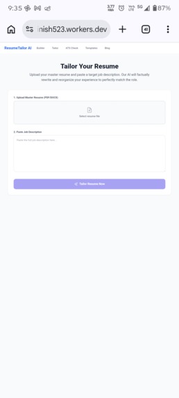 ResumeTailor AI – screenshot 3