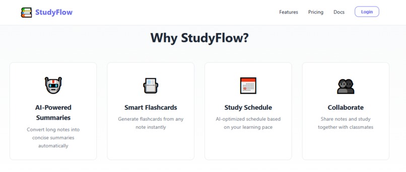 StudyFlow-AI-Powered-Study-Assistant-Note-Organizer – screenshot 2