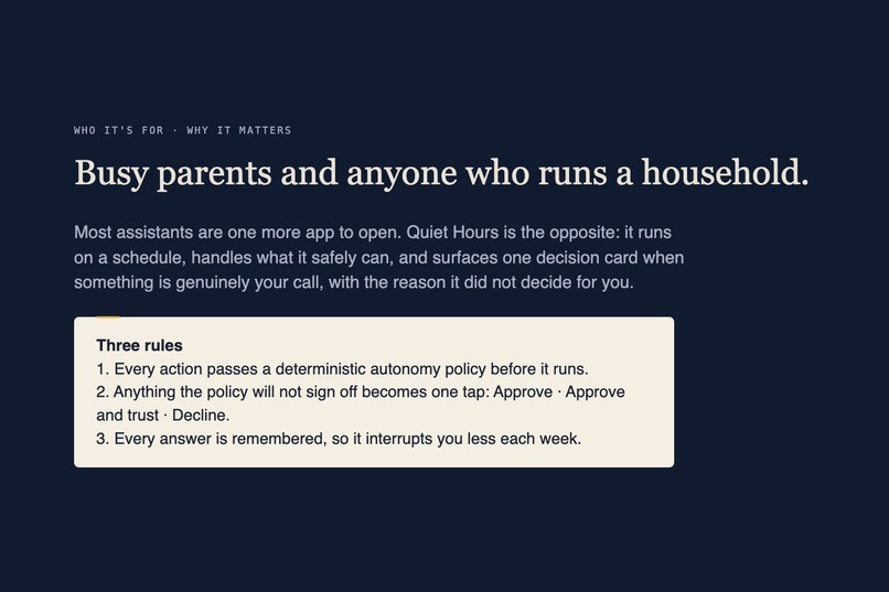 Quiet Hours – screenshot 3