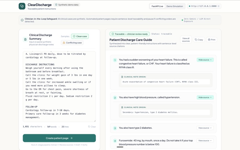 ClearDischarge – screenshot 2