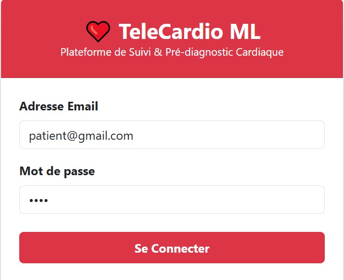 TeleCardio ML – screenshot 1