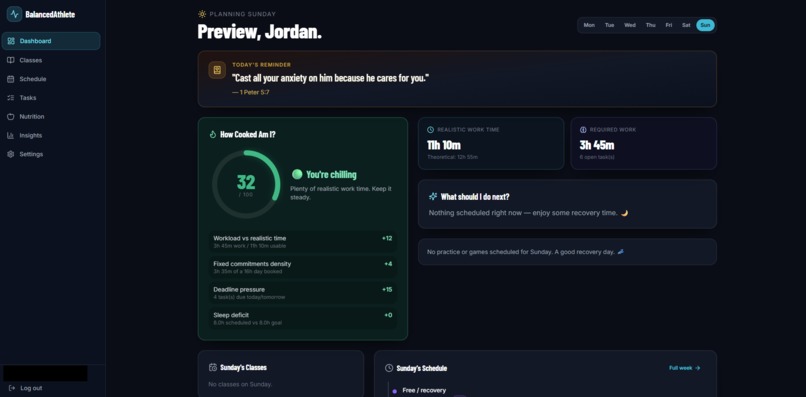 BalancedAthlete – screenshot 1