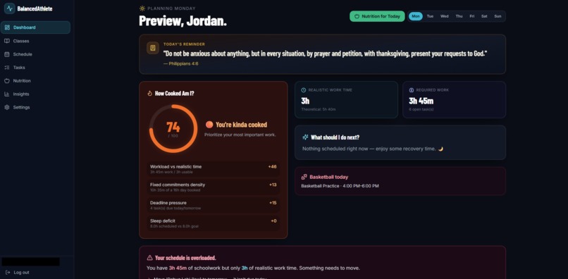 BalancedAthlete – screenshot 2